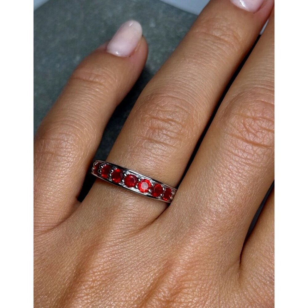 925 STERLING SILVER SPINEL RING SIZE 7.5